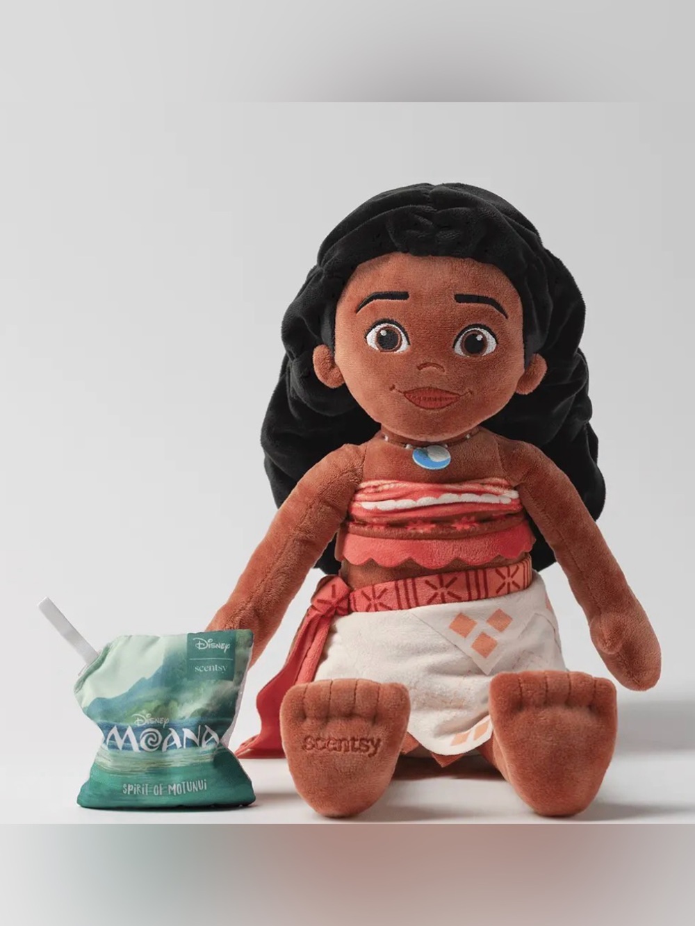 Scentsy Moana Buddy Plush Doll - Brown and Black